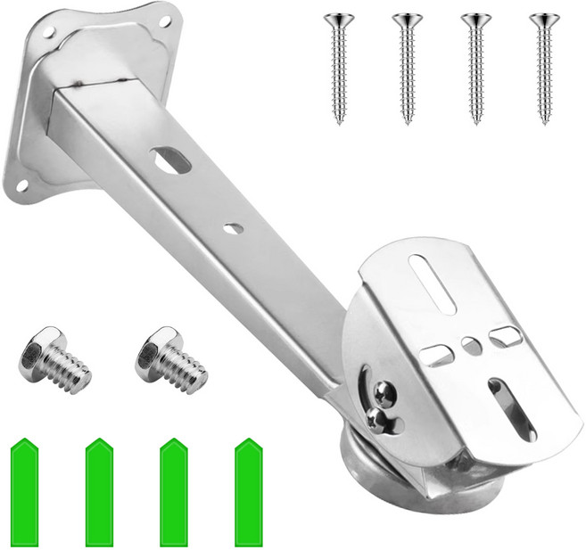 CCTV 카메라 스텐 브라켓 벽부형 스테인리스제, 25cm