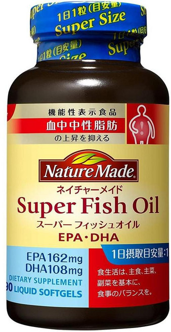 NM(M 일본직구 오쓰카 네이처 메이드 슈퍼 피쉬 오일 90정3개입