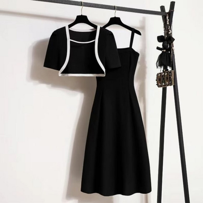 아이엠몽 여성 빅사이즈 큰사이즈 볼레로 나시 원피스 세트 투피스