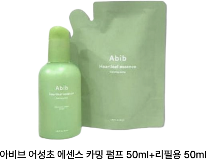 [단독기획] 아비브 어성초 에센스 카밍펌프 50ml 리필 기획(+50ml), 1개