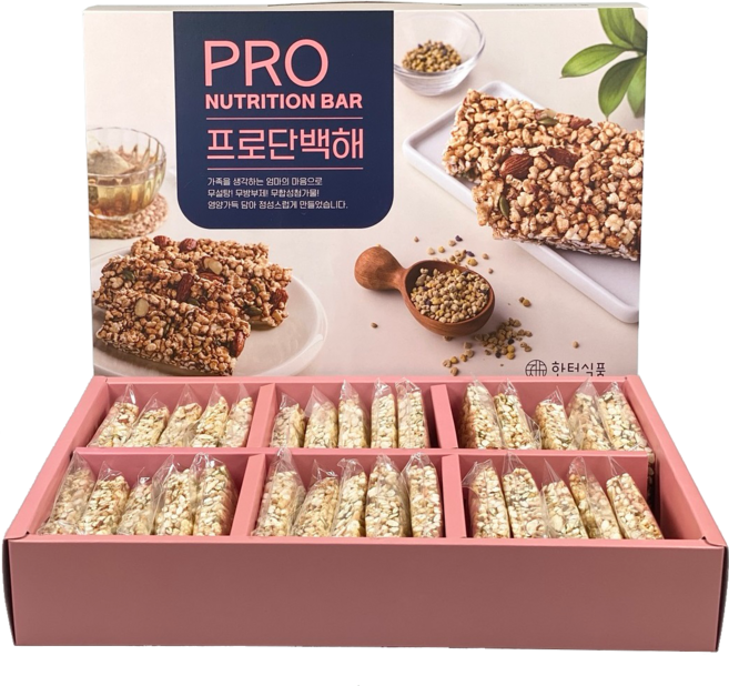 한터식품 프로단백해 영양바 견과류바 세트 30개입, 30g, 30개