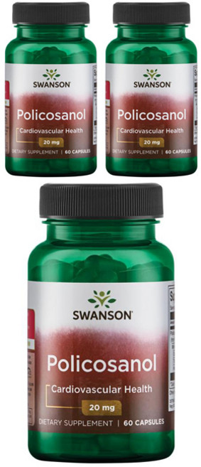 스완슨 폴리코사놀 20mg 캡슐, 60정, 3개