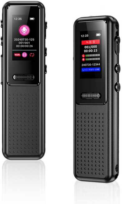 신클퍼 고화질 초소형녹음기 고성능 녹음기 24시간 연속 녹음 노이즈 감소 휴대용 MP3, 32GB, 블랙