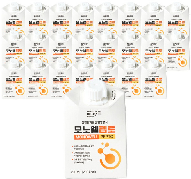 메디푸드 모노웰 펩토 장질환자용 균형영양식, 24개, 200ml