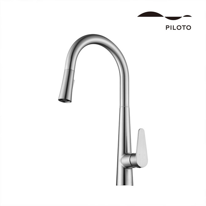 [필로토] 슈티에싱크80136싱크대수전 2홀 주방수전 폭포와이드, 1개