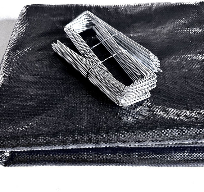 [제일] 제초매트 마대재질 텃밭세트 폭200CM x 길이20M + 고정핀50개, 1개