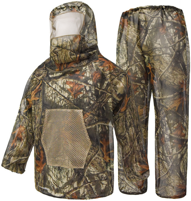 카무플라주 모기장옷 캠핑 등산 망사후드 낚시 위장복, 나무가지