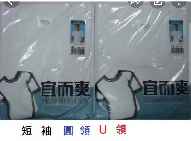 銘傳百貨 三槍牌 宜而爽 男 短袖 UE-A1