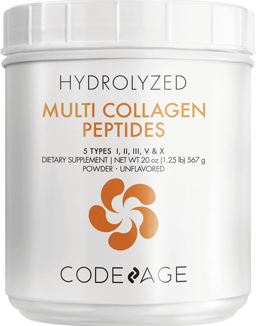 Codeage 水解多種膠原蛋白胜肽無味粉, 1罐, 567g