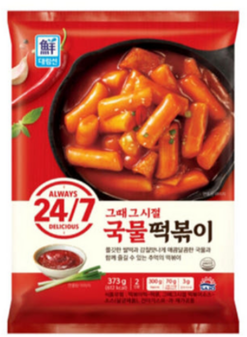 대림선 그때그시절 국물떡볶이 373g * 5팩, 5개