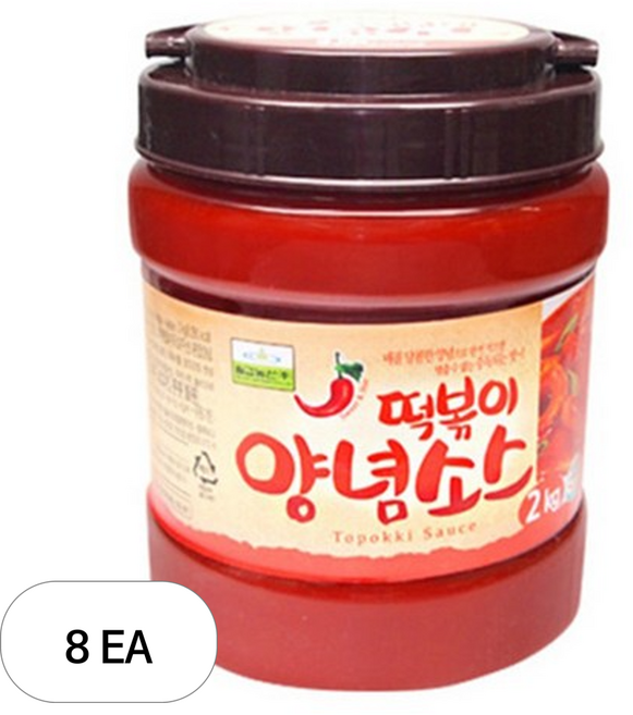 칠갑농산 떡볶이양념소스, 8개, 2kg