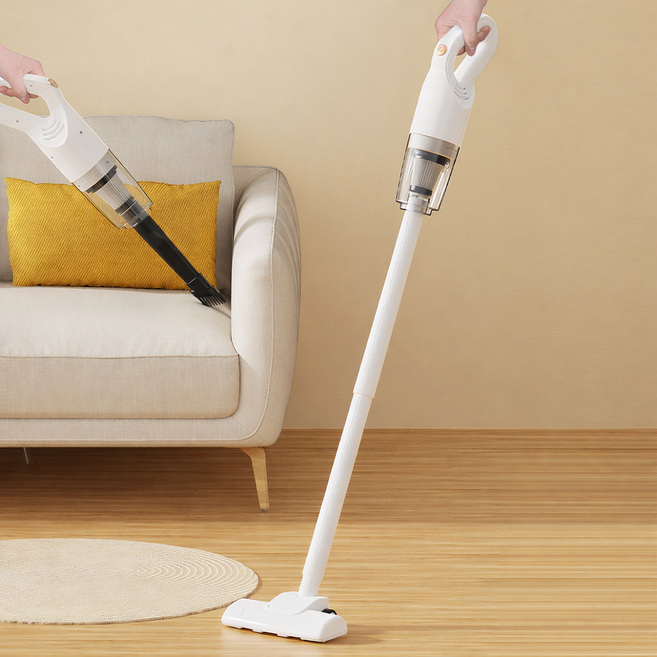 프리라이프 가정용 충전식 무선 멀티 진공 청소기 초경량 초강력 흡입력, 화이트, PEN34