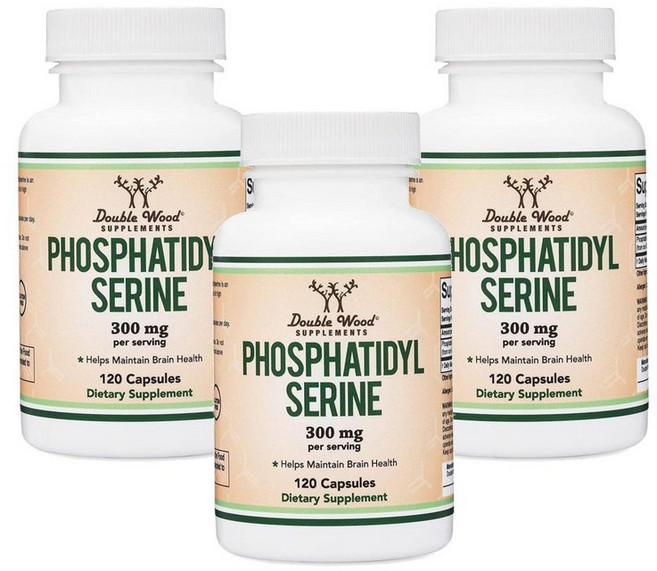 Double Wood Phosphatidyl Serine 150mg 더블우드 포스파티딜 세린 150mg, 3개