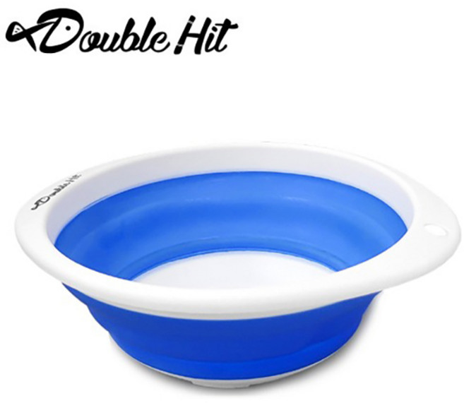 둘픽 접이식 떡밥그릇 자바라형 휴대용 그릇 민물낚시, 대, 1개