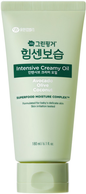 그린핑거 힘센보습 인텐시브 크리미 오일 유아 크림, 180ml, 1개