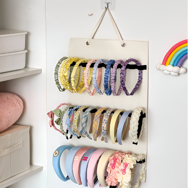 체리닷컴 레인보우 다용도 머리핀 머리띠 정리대 수납