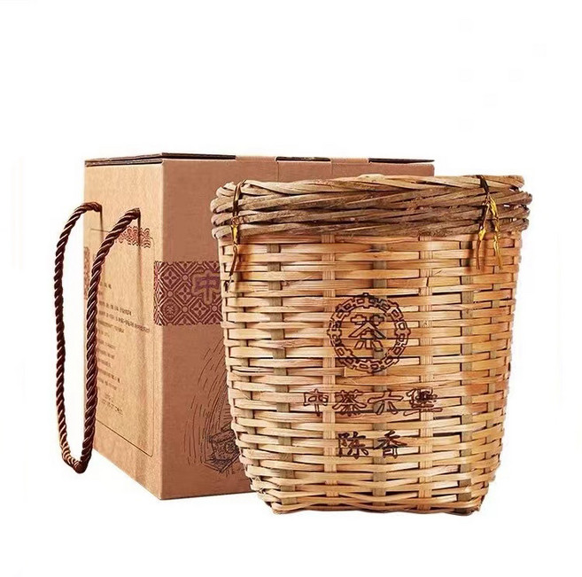 중차 진향 육보차 흑차 광주리 포장 선물세트, 1개, 1개입, 500g