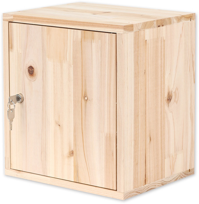 삼나무 우드블럭 공간박스 락카형