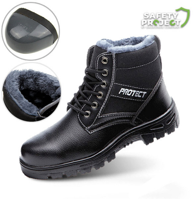 남녀공용 겨울 방한 안전화 현장화 털 작업화 신발 023