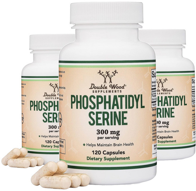 더블우드 포스파티딜세린 300mg 캡슐, 120정, 3개