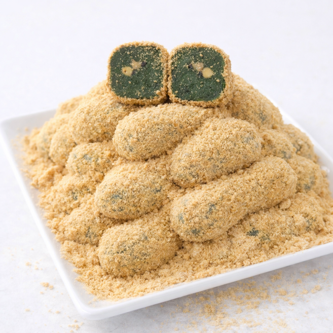 [떡DC몰] 쑥못난이 굴레떡 인절미 찹쌀떡 (30g120알) 3.6kg 굳지않는떡 식사대용 아이들간식떡, 3박스