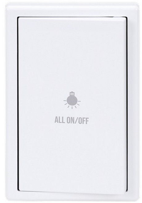 제일 디아트 화이트 전기 교체 콘센트 방우 커버 일괄소등스위치 1구, 1개
