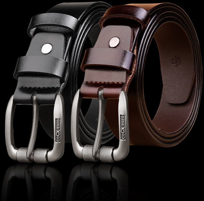 coCk euro 가죽 벨트 남자 캐주얼 정장 벨트