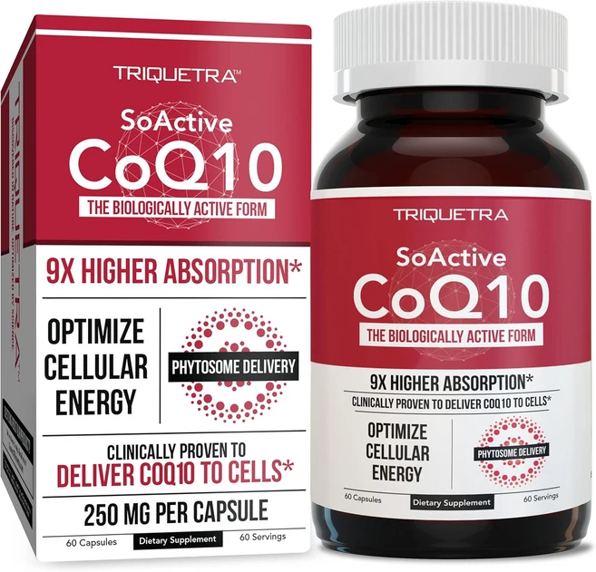 SoActive 코엔자임큐텐 코큐텐 CoQ10 250mg 피토솜 60캡슐, SoActive 코큐텐 250mg 60캡슐, 1개, 60정 - 쿠팡