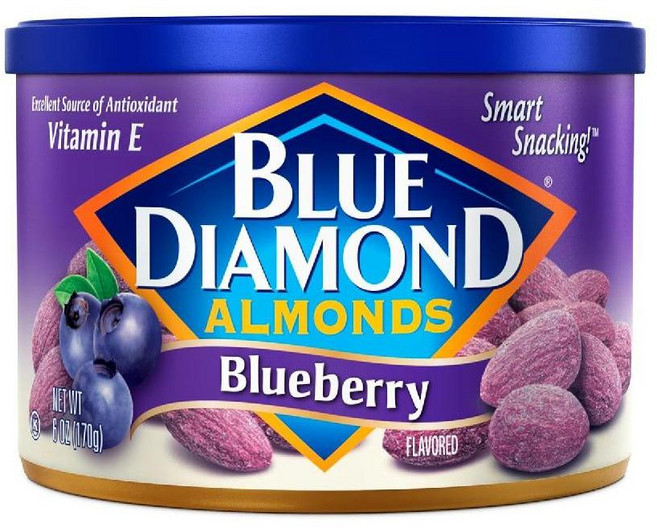 블루다이아몬드 아몬드 블루베리 맛 건과류 너트 스낵 170g x 4캔