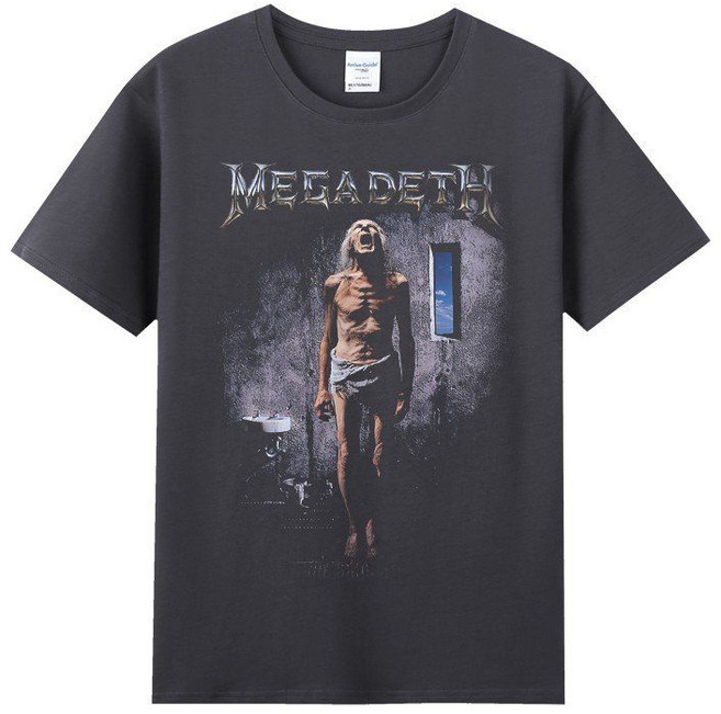 메가데스티셔츠 Megadeth 메가데스 메탈티 밴드머천 반팔티셔츠 메탈밴드 남여공용 머천티셔츠