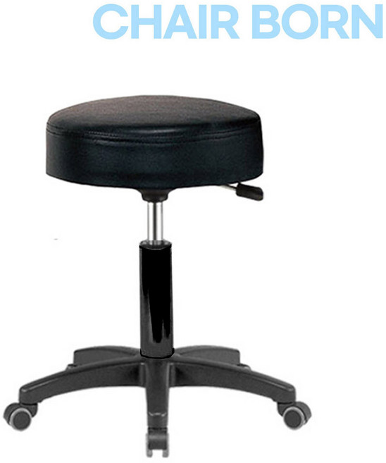 국산 진찰의자 미용 실험실의자 병원 요양원 빵의자 원형 스툴의자 진료, 사출오발(플라스틱)바퀴