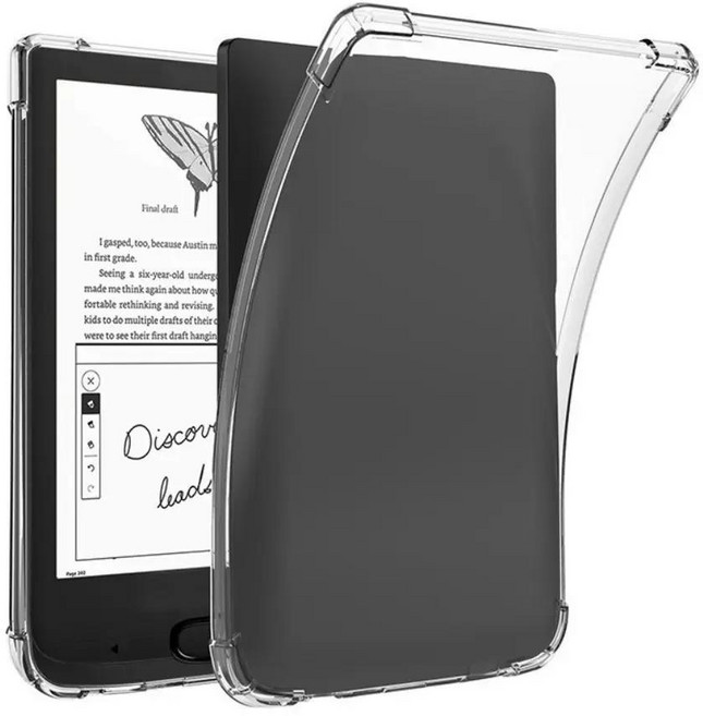 투명 전자책 케이스 충격 방지 뒷면 커버 포켓북 초박형 에어백 펀다, 색상: 1. 616-618-627-628-632, 1개