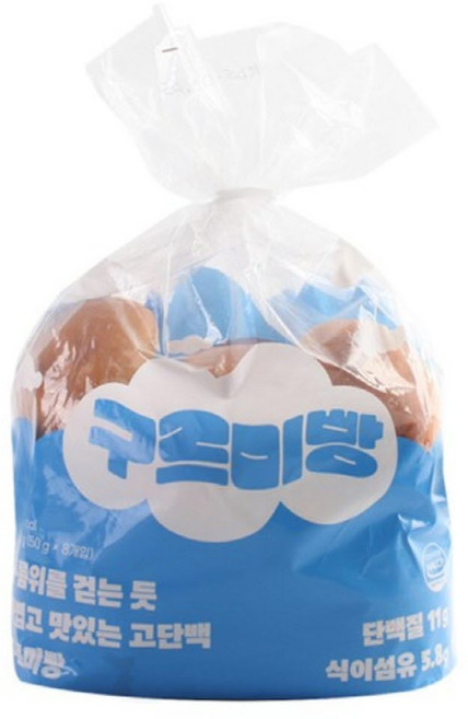 당 0g 단백질 11g 무설탕 무당 저당 빵 저당 간식 단백질빵 단슐랭 구르미빵, 400g, 1개