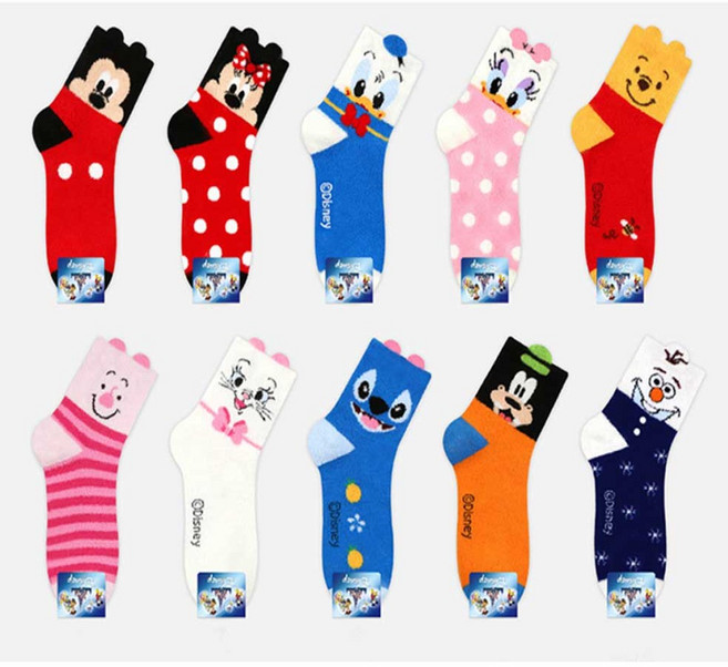 100% 국내생산 캐릭터 수면 양말 (디즈니) 장목 모음