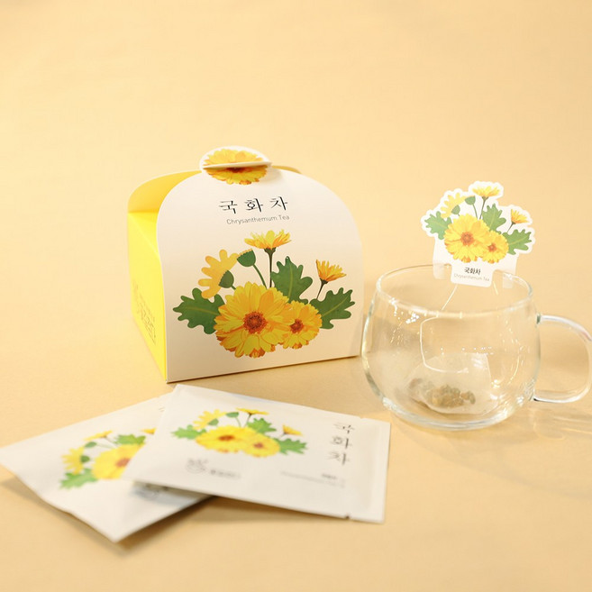 꽃길걷다 굿즈 티백 국화차, 10개, 1박스