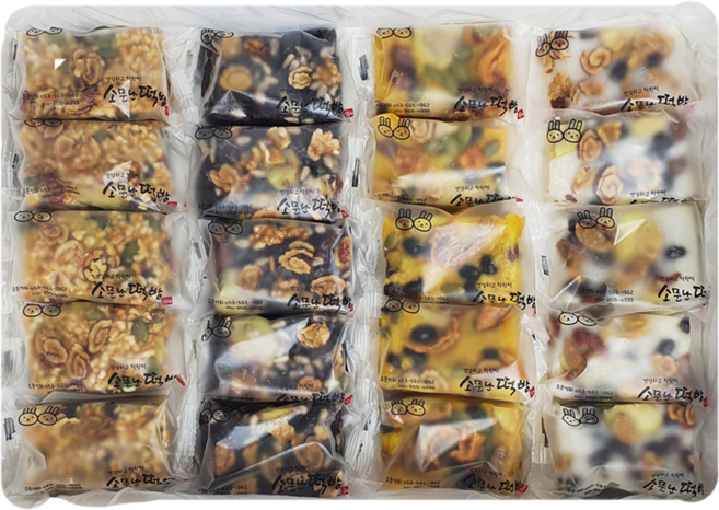 소문떡 아침대용 떡 백미 흑미 단호박 제주 해풍쑥 단호박 다섯가지 영양찰떡, 5kg, 50개