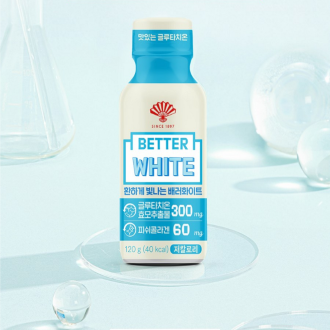 동화약품 환하게 빛나는 배러화이트 글루타치온 음료, 120g, 3개