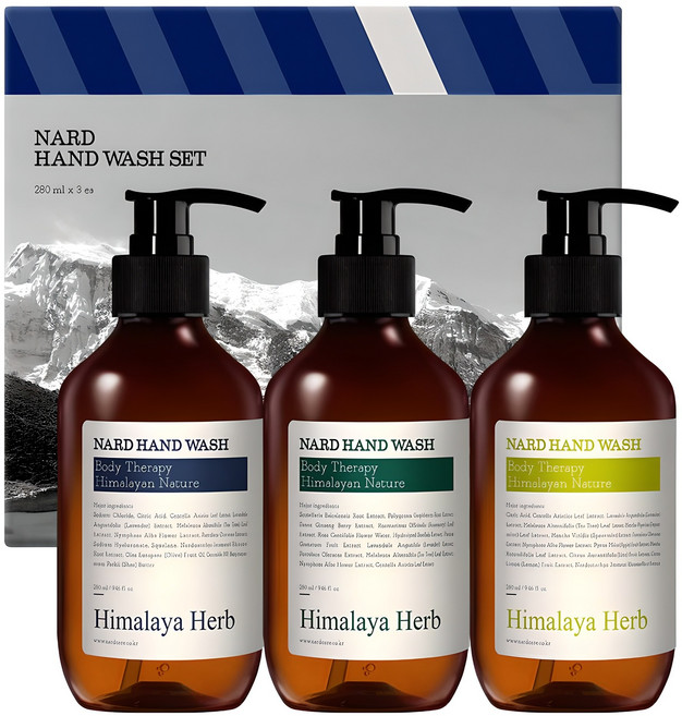 나드 핸드워시 세트 라벤더머스크 + 티트리로즈마리 + 레몬민트, 1개