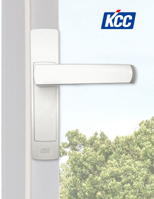 KCC 정품 터닝도어 손잡이 다용도실 세탁실 베란다 주방 발코니 문고리 핸들 잠금장치없음, 1개