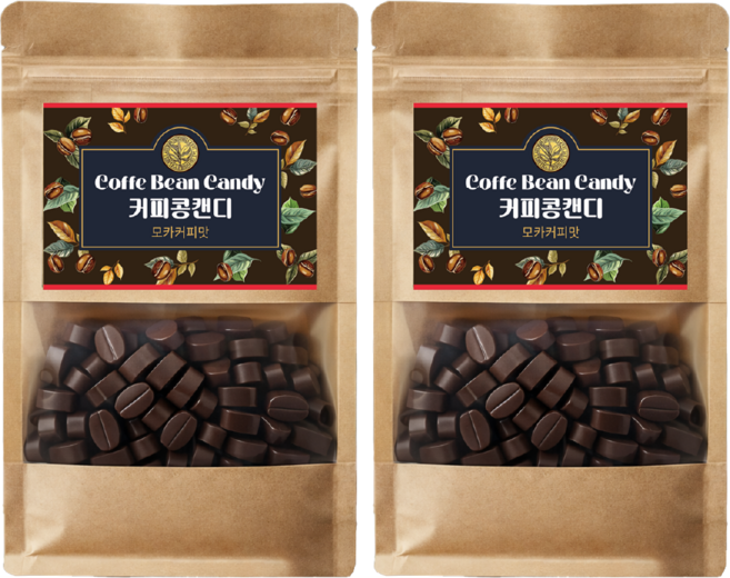 로스티드 커피콩 캔디 모카커피맛, 2개, 300g