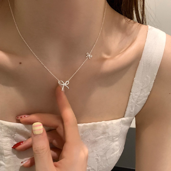 비비드칙 데일리 리본 S925은 베이스 목걸이