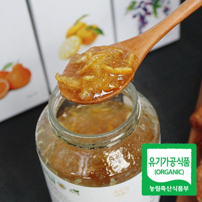 25년 유기농 유자로 만든 자연숙성 수제 유자차 2kg 산지직송, 1박스, 1개입