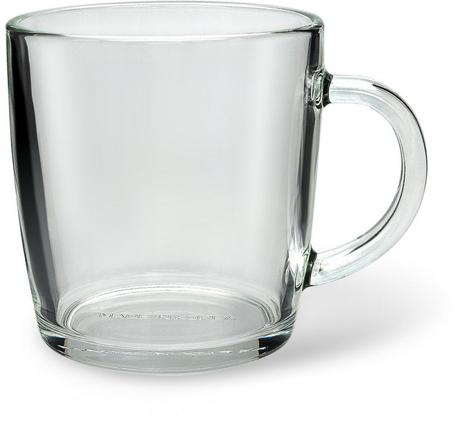 글라스락 강화스위티머그 460ml 요거트 아이스크림 후식 홈카페 유리컵, 1개