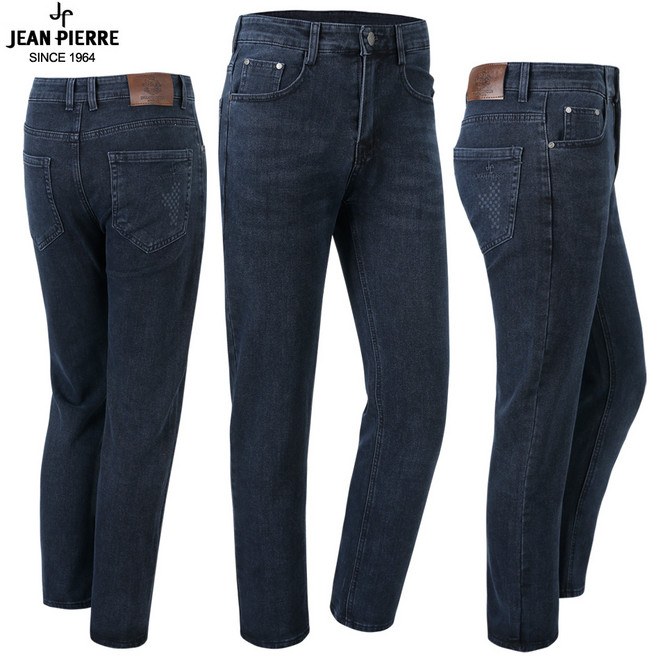 쟌피엘 가을 백화점용 남자 스판 청바지 일자청바지 진청 블랙청 데님팬츠