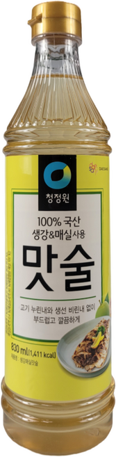 청정원 생강 매실 맛술, 830ml, 12개