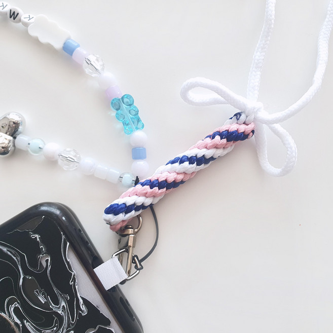 꾀조은 운동화끈 매듭 공예 엑세서리, 노랑, 1개