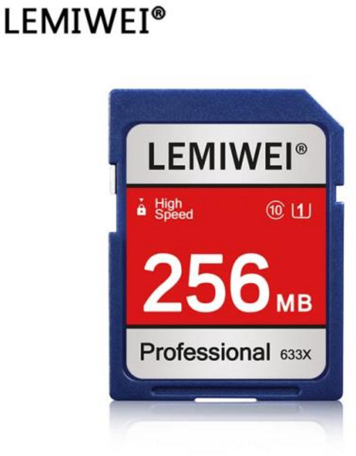 LEMIWEI 고속 SD 카드 전문 카메라 카드 100 실제 용량 C10 U1 SD 메모리 카드 256MB 512MB 1GB 2GB, 한개옵션1