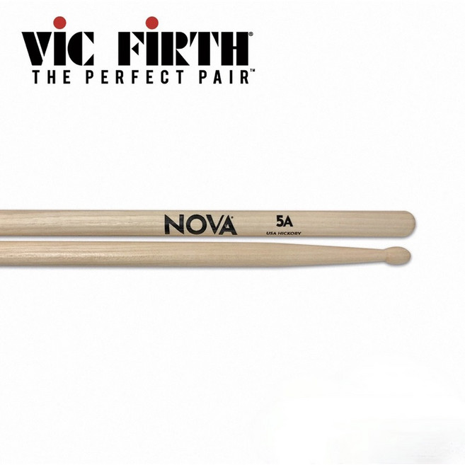 VIC FIRTH NOVA 5A 山胡桃木鼓棒 原木色, 1個
