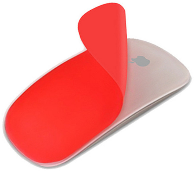 애플 호환 마우스 지문방지 보호 커버 스티커 슬림, 블랙CM004378