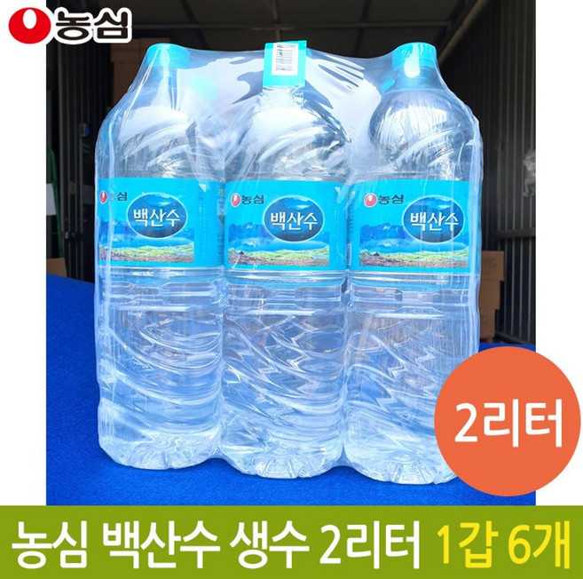 농심 백산수 2L 6갑 ala4633YF, 12L, 1세트